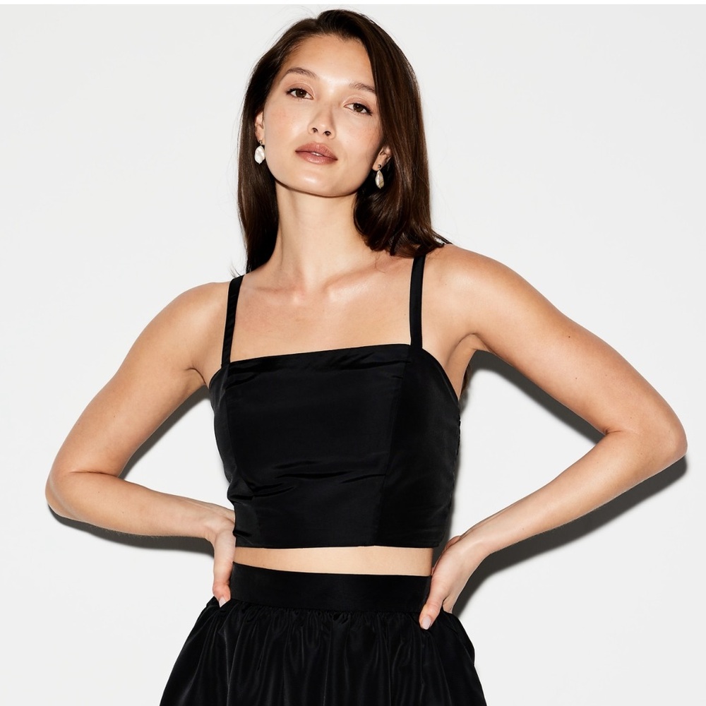 The Occasion by Old Navy Taffeta Cropped Tank Top